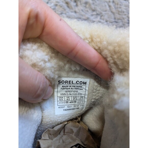 Sorel Black Harlow Boots Leather Suede Chelsea Boot Woman Size US 6.5 - Picture 6 of 6